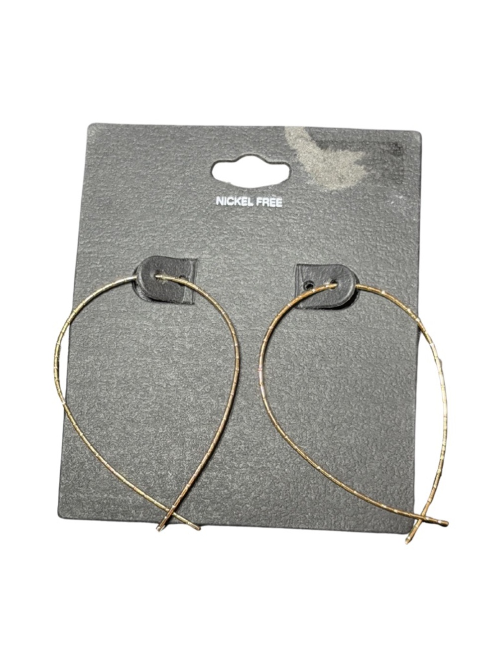 Delicate Gold Teardrop Hoop Earrings - Unbranded